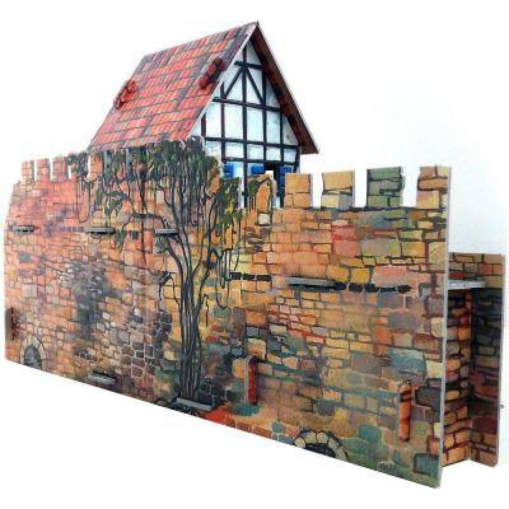 Сборная модель Умная бумага Дом у стены серии Средневековый город (250) Сборная модель Умная бумага Дом у стены серии Средневековый город (250)