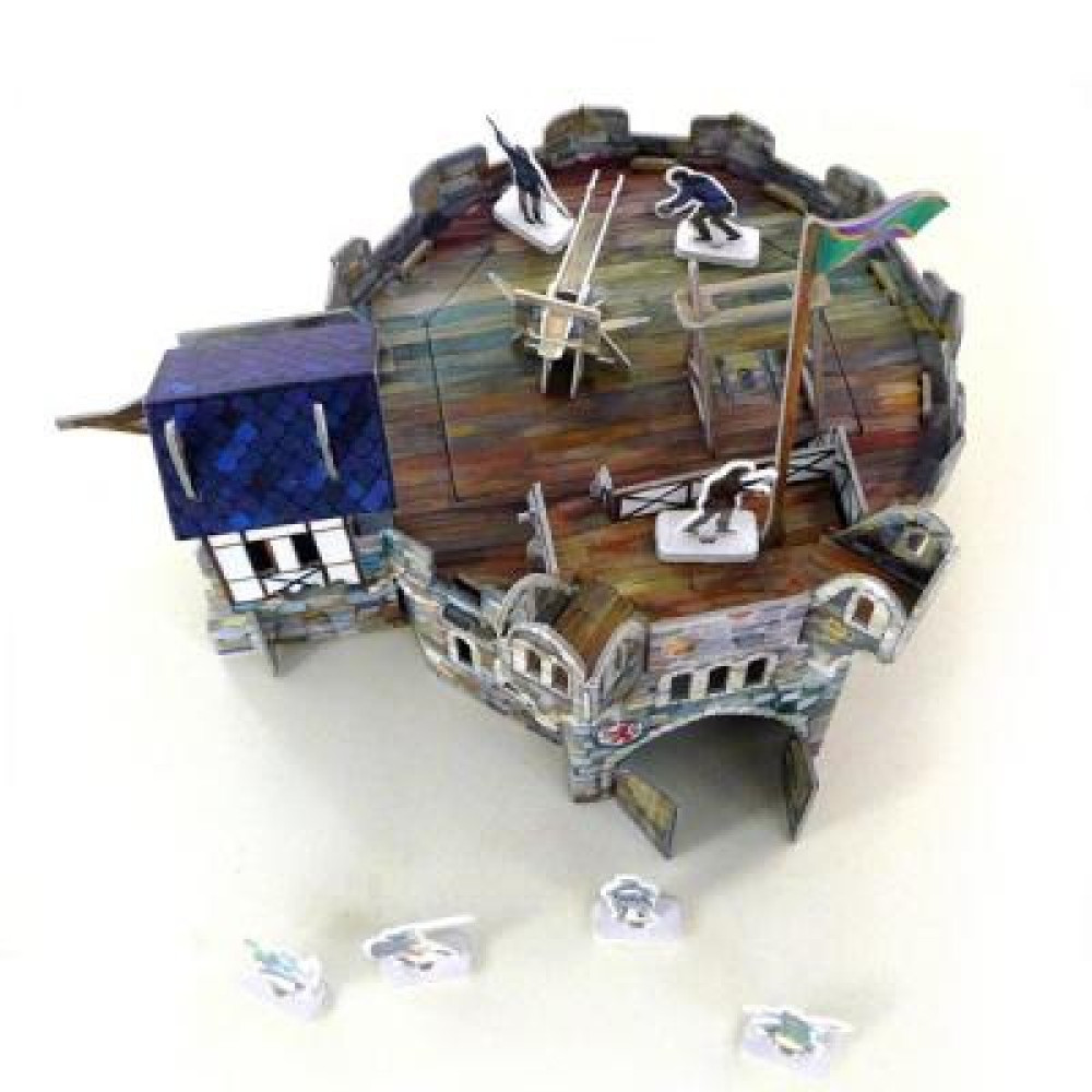 Сборная модель Умная бумага Круглая башня серии Средневековый город (220) Сборная модель Умная бумага Круглая башня серии Средневековый город (220)