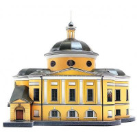 Збірна модель Умная бумага Покровский храм ставропигиального жен.монастыря (215)