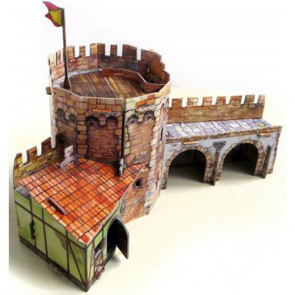 Збірна модель Умная бумага Угловая башня серии Средневековый город (253)