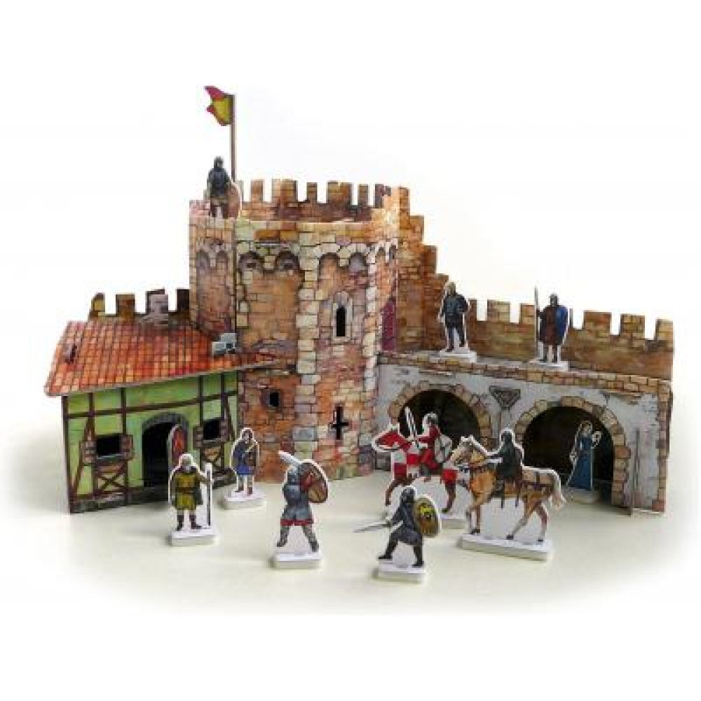 Збірна модель Умная бумага Угловая башня серии Средневековый город (253)