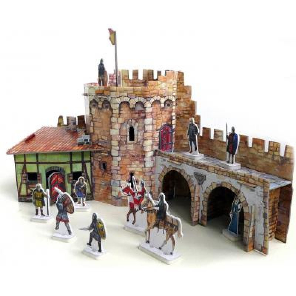 Збірна модель Умная бумага Угловая башня серии Средневековый город (253)