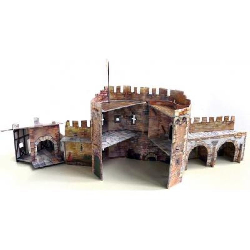 Збірна модель Умная бумага Угловая башня серии Средневековый город (253)