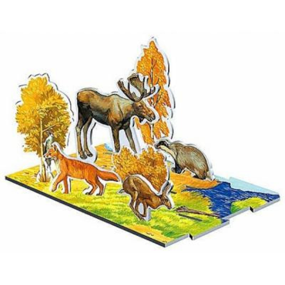 Настільна гра Умная бумага Объемное лото Осень в лесу (94)
