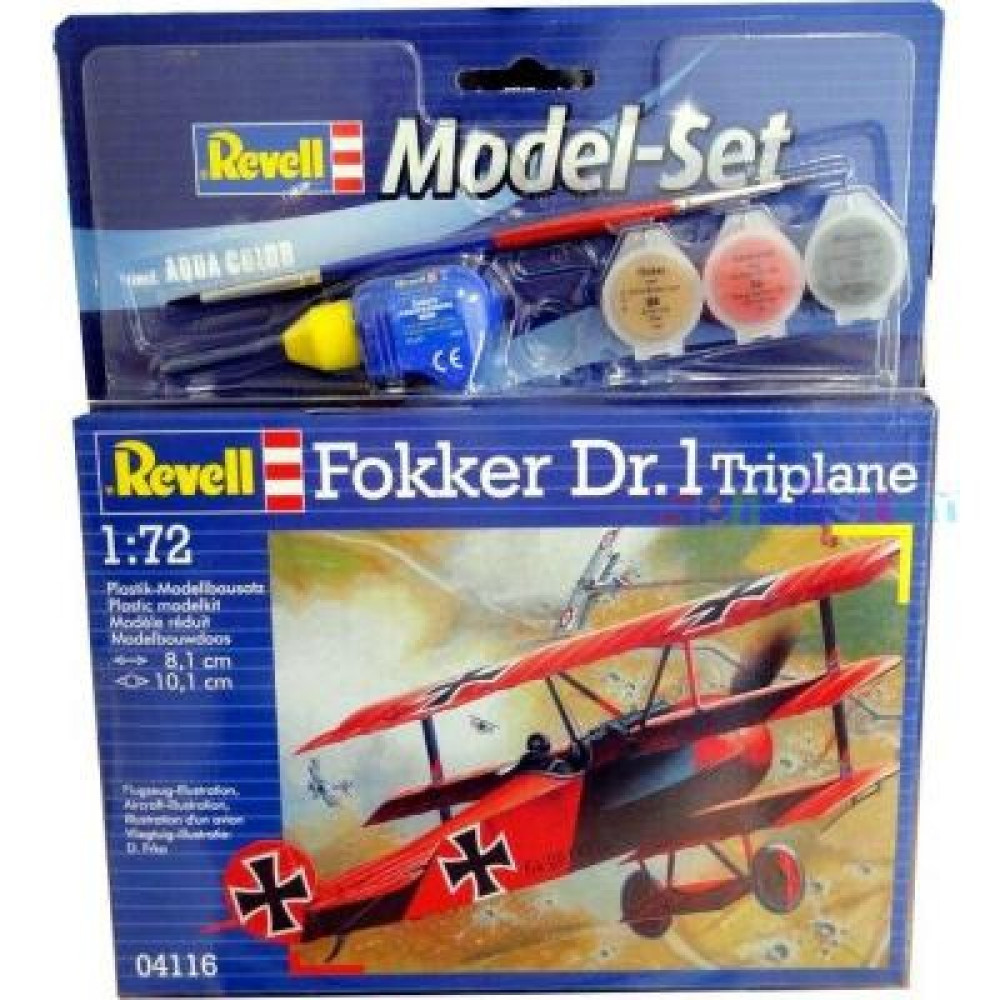 Сборная модель Revell Самолет Fokker DR.1 Triplane 1:72 (64116) Сборная модель Revell Самолет Fokker DR.1 Triplane 1:72 (64116)