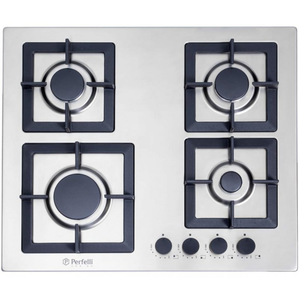 Варочна поверхня Perfelli HGM 6430 INOX SLIM LINE