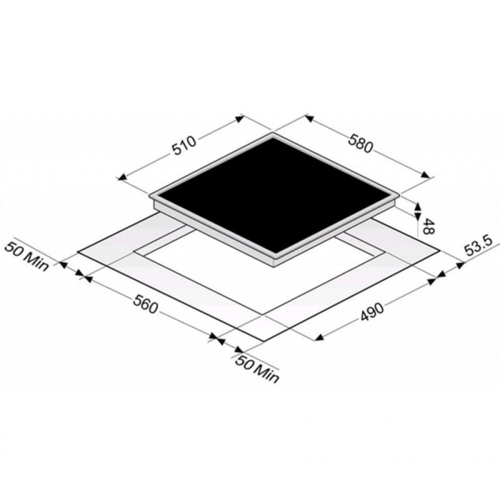 Варочна поверхня Perfelli HVC 6310 BL