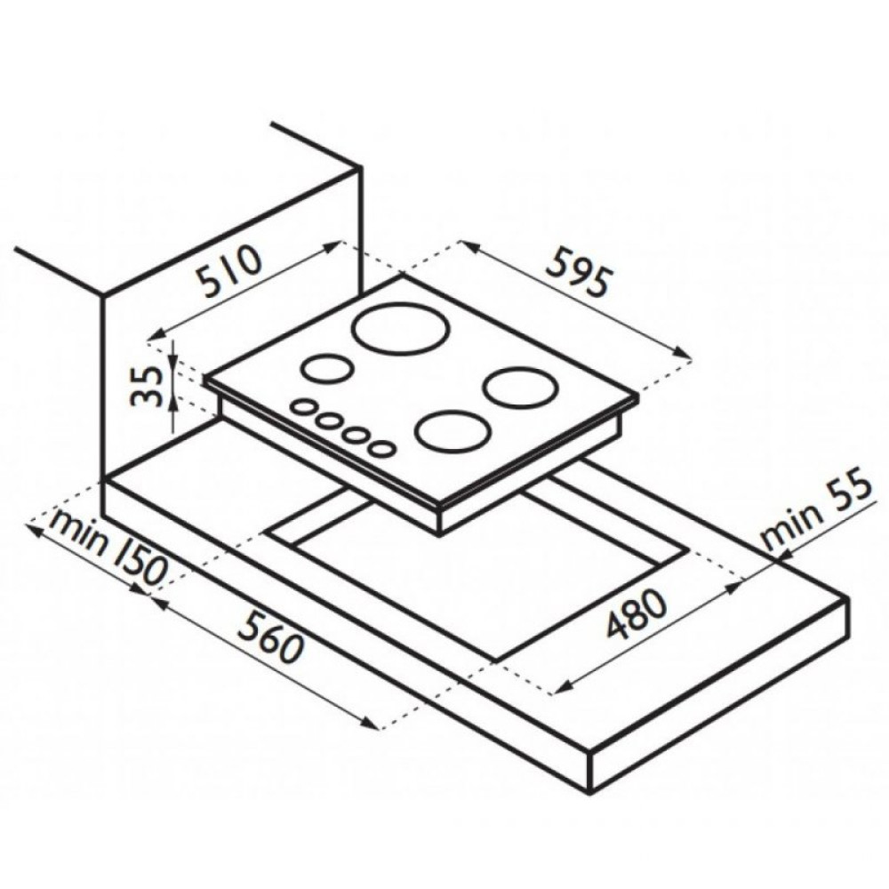 Варочна поверхня Ardesia HBF 64 I