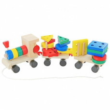 Конструктор Мир деревянных игрушек Паровозик (Д018)
