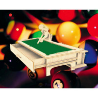 Сборная модель Мир деревянных игрушек Бильярдист (С013)