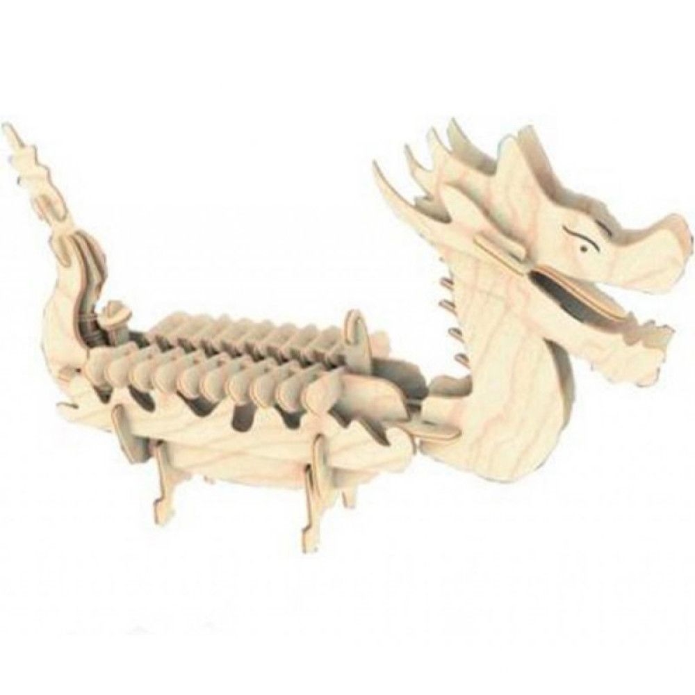 Збірна модель Мир деревянных игрушек Лодка Дракона (П085а)