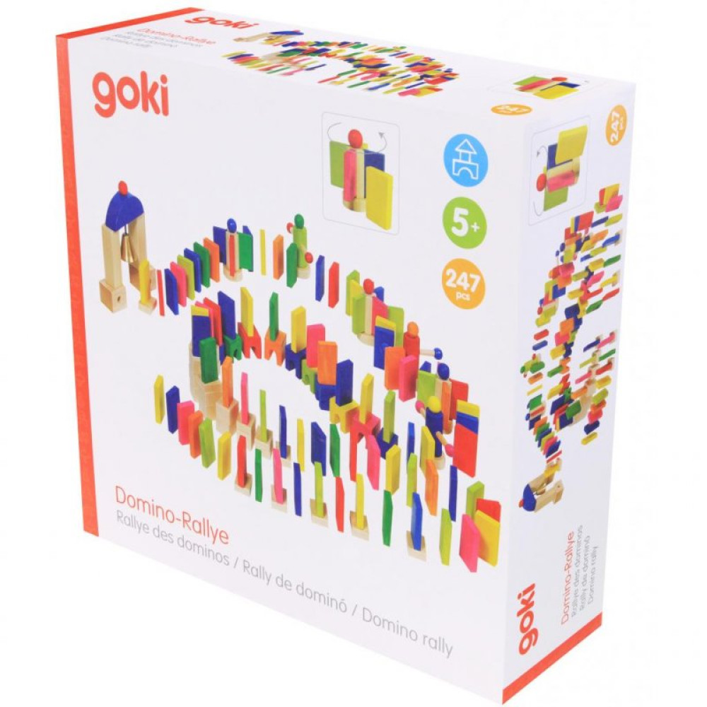 Настольная игра Goki Разноцветное домино (58963)