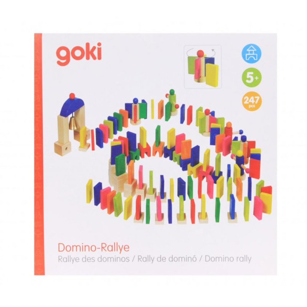 Настольная игра Goki Разноцветное домино (58963)