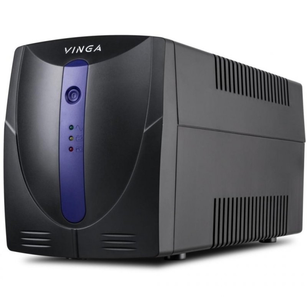 Источник бесперебойного питания Vinga LED 1500VA plastic case with USB+RJ11 (VPE-1500PU)