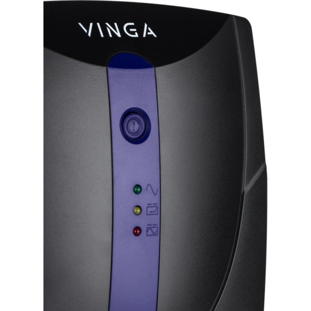 Источник бесперебойного питания Vinga LED 1500VA plastic case with USB+RJ11 (VPE-1500PU)