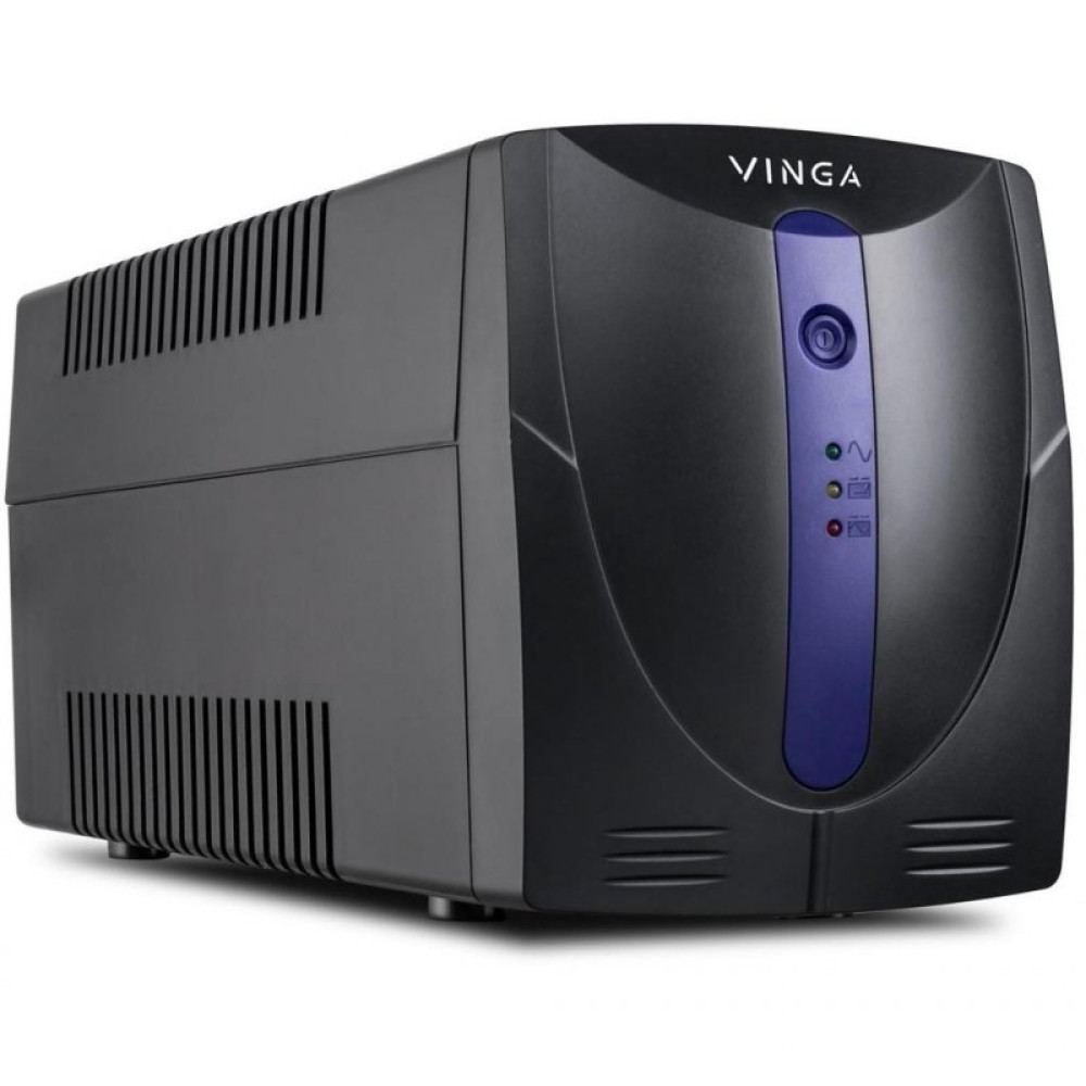 Источник бесперебойного питания Vinga LED 1500VA plastic case with USB+RJ11 (VPE-1500PU)