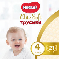 Підгузок Huggies Elite Soft Pants L размер 4 (9-14 кг) 21 шт (5029053546971)