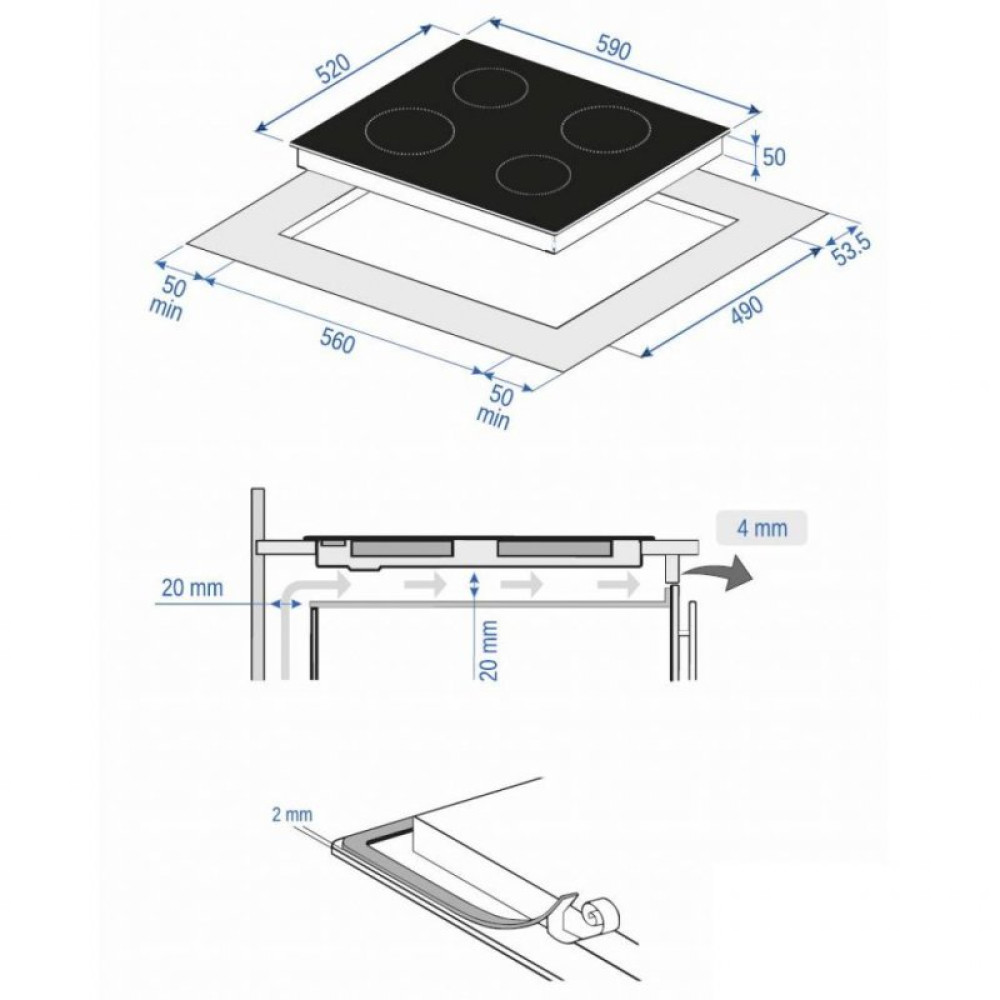 Варочная поверхность MINOLA MVH 6041 RBL