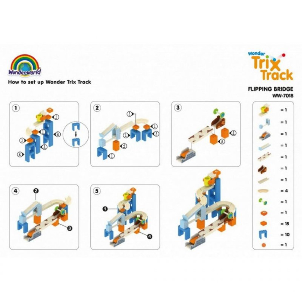 Конструктор WonderWorld Trix Track Великий міст (WW-7018)