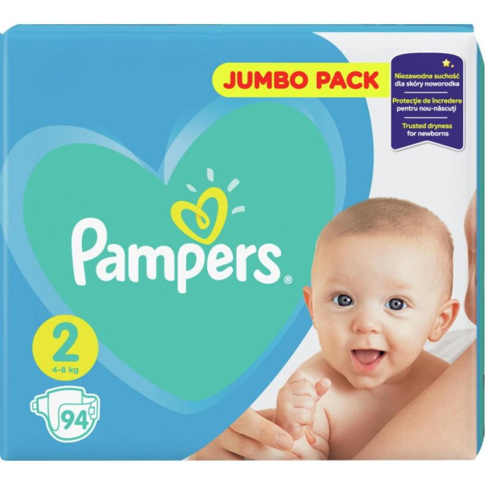 Подгузник Pampers New Baby Mini Размер 2 (4-8 кг), 94 шт. (8001090948137) Подгузник Pampers New Baby Mini Размер 2 (4-8 кг), 94 шт. (8001090948137)