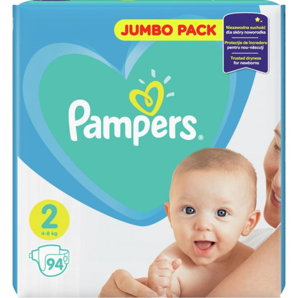 Подгузник Pampers New Baby Mini Размер 2 (4-8 кг), 94 шт. (8001090948137) Подгузник Pampers New Baby Mini Размер 2 (4-8 кг), 94 шт. (8001090948137)