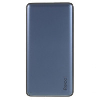 Батарея универсальная Recci Lustre 10000mAh blue с беспроводной зарядкой (378876)