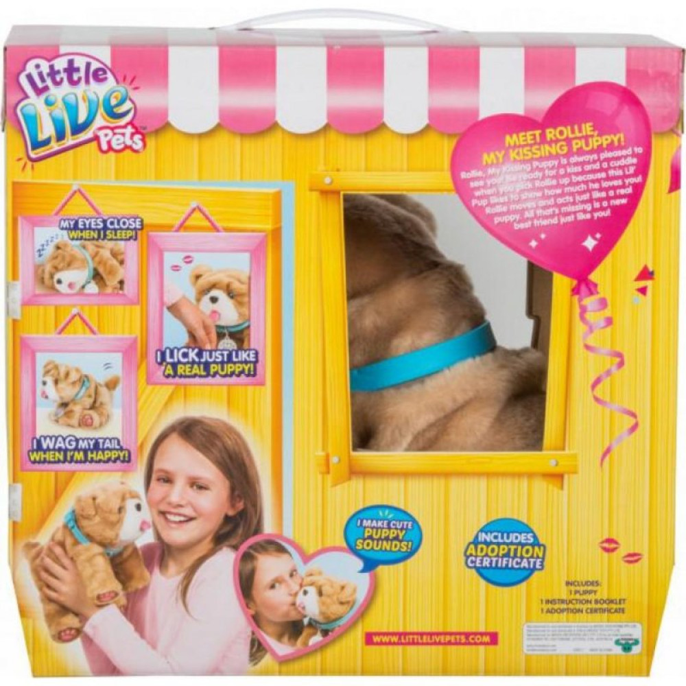Інтерактивна іграшка Moose Little Live Pets Цуценя Роллі Люблю цілуватися (28669)