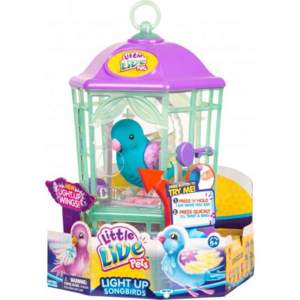 Інтерактивна іграшка Moose Пташка в клітці Little Live Pets Skye Twinkles (28548)