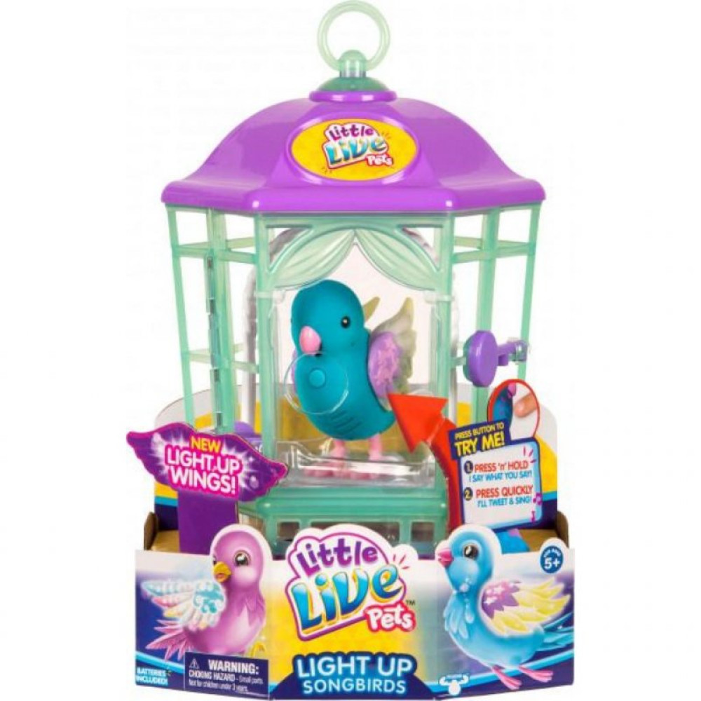 Інтерактивна іграшка Moose Пташка в клітці Little Live Pets Skye Twinkles (28548)