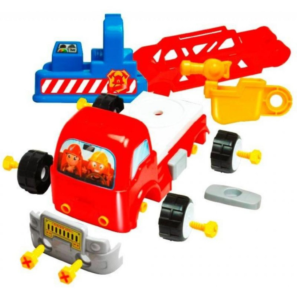 Конструктор BeBeLino Пожарная машина с дорожными знаками (58013)