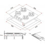 Варочная поверхность PERFELLI HGG 61043 IV