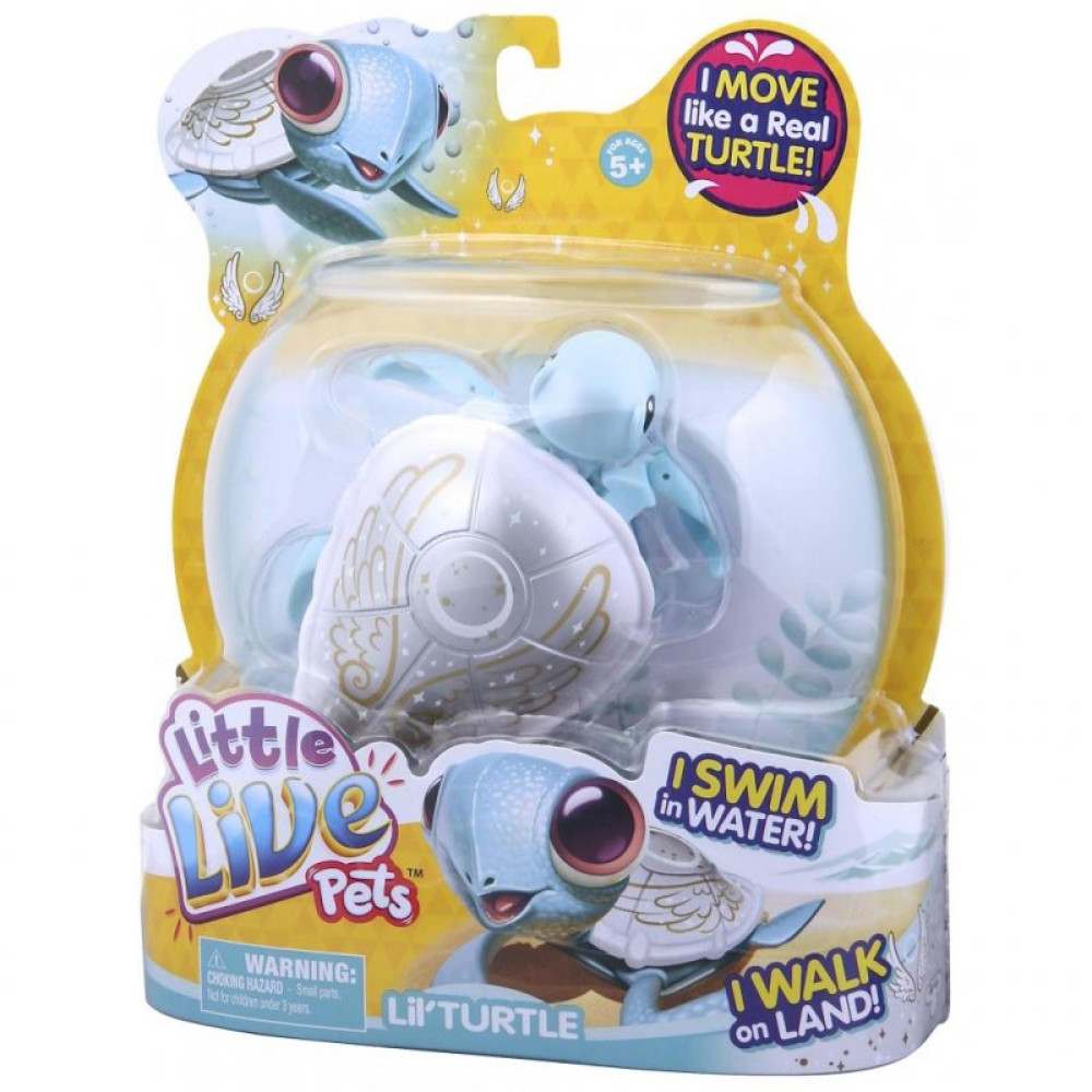 Интерактивная игрушка Moose Little Live Pets Черепашка Жемчужинка (28252)