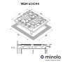 Варочная поверхность MINOLA MGM 614244 WH