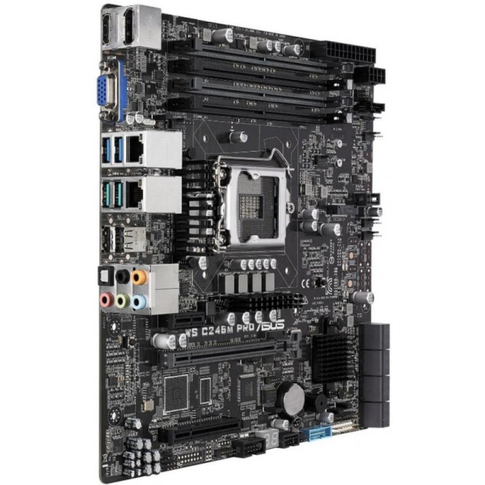 Серверна материнська плата ASUS WS C246M PRO/SE