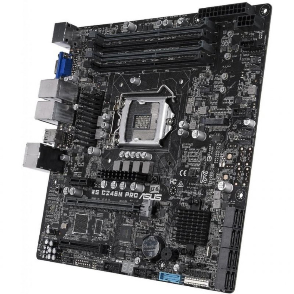 Серверна материнська плата ASUS WS C246M PRO/SE