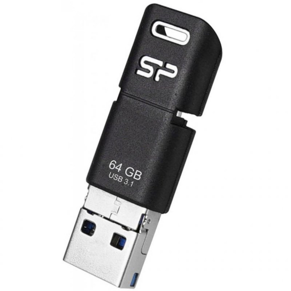 USB флеш накопитель Silicon Power 64GB Mobile C50 USB 3.1 Type-C (SP064GBUC3C50V1K)