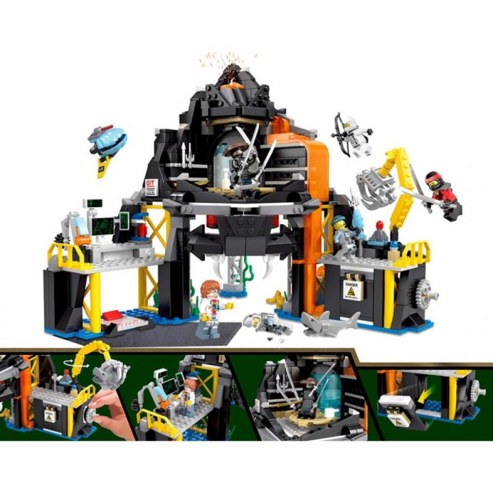 Конструктор Jvtoy Герои ниндзя: Дом-вулкан Гармадона (16007) Конструктор Jvtoy Герои ниндзя: Дом-вулкан Гармадона (16007)