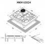 Варочная поверхность MINOLA MKM 63024 WH