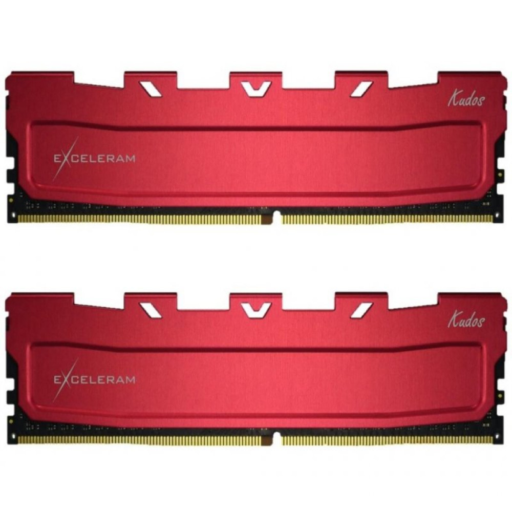 Модуль пам'яті для комп'ютера DDR4 16GB (2x8GB) 3600 MHz Red Kudos eXceleram (EKRED4163618AD)