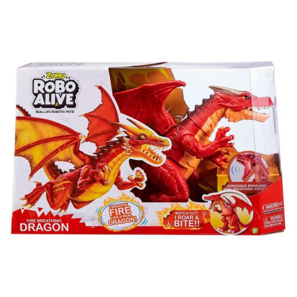 Интерактивная игрушка Pets & Robo Alive Robo Alive - Огненный дракон (7115R)