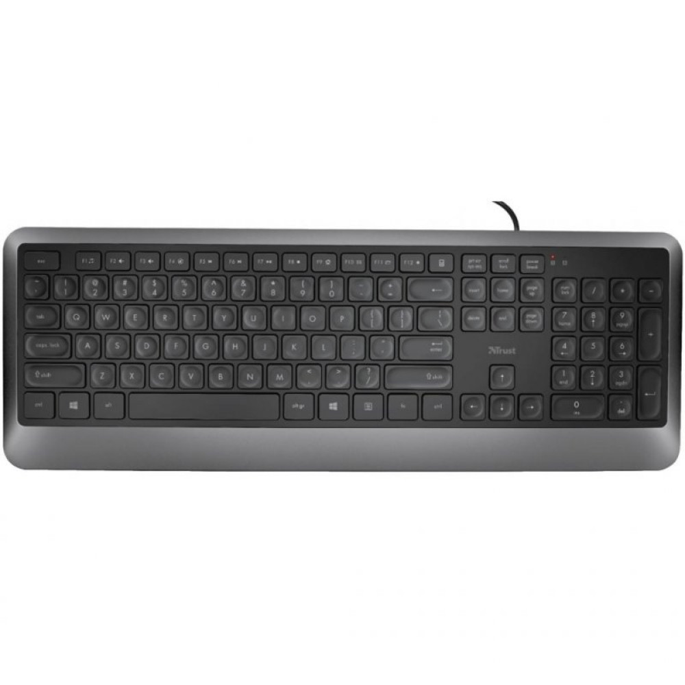 Клавиатура Trust Erou Silent UKR Black (23176)