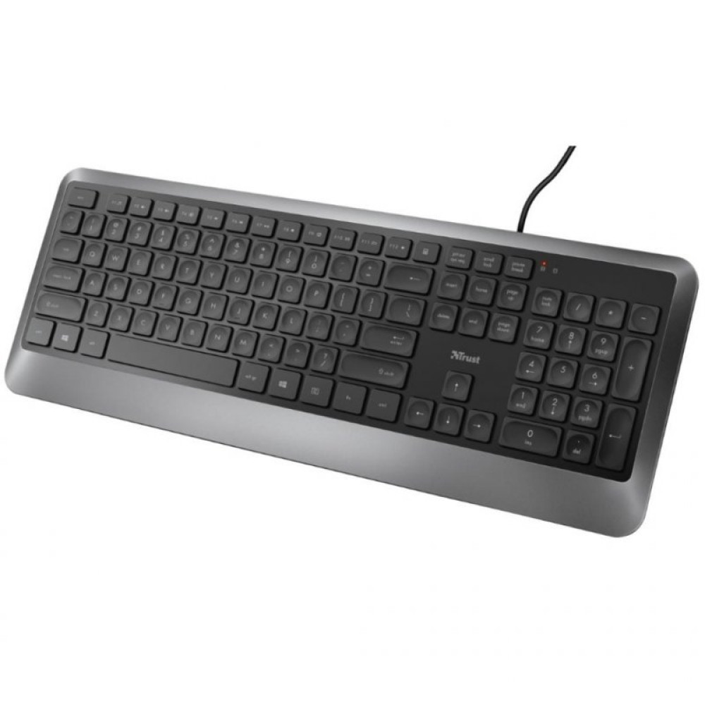 Клавиатура Trust Erou Silent UKR Black (23176)
