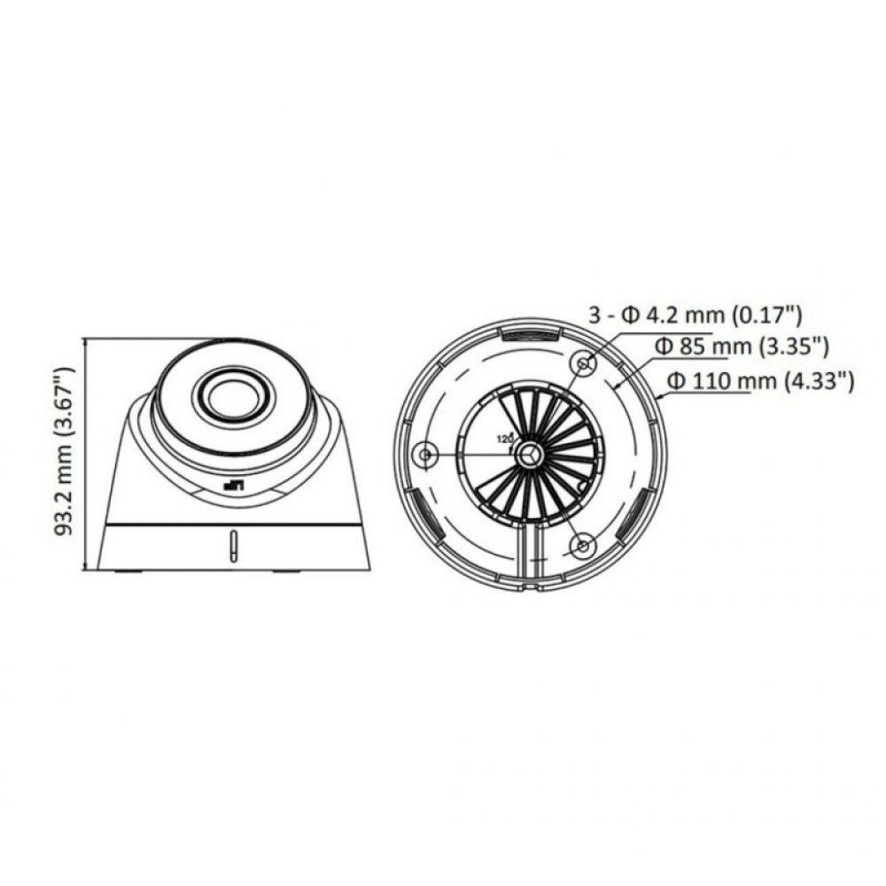 Камера видеонаблюдения HikVision DS-2CD1323G0-IU (2.8)