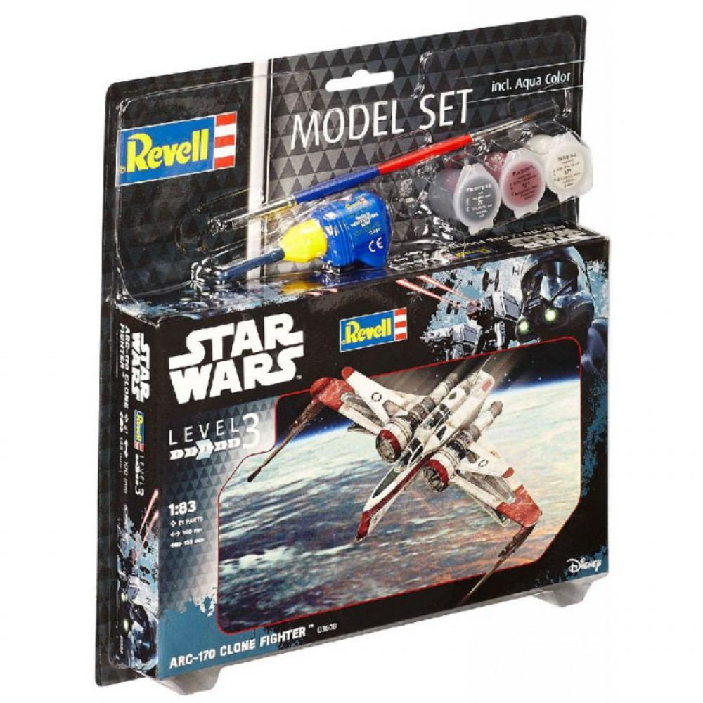Сборная модель Revell Звездный истребитель ARC-170 уровень 3, 1:83 (RVL-63608)