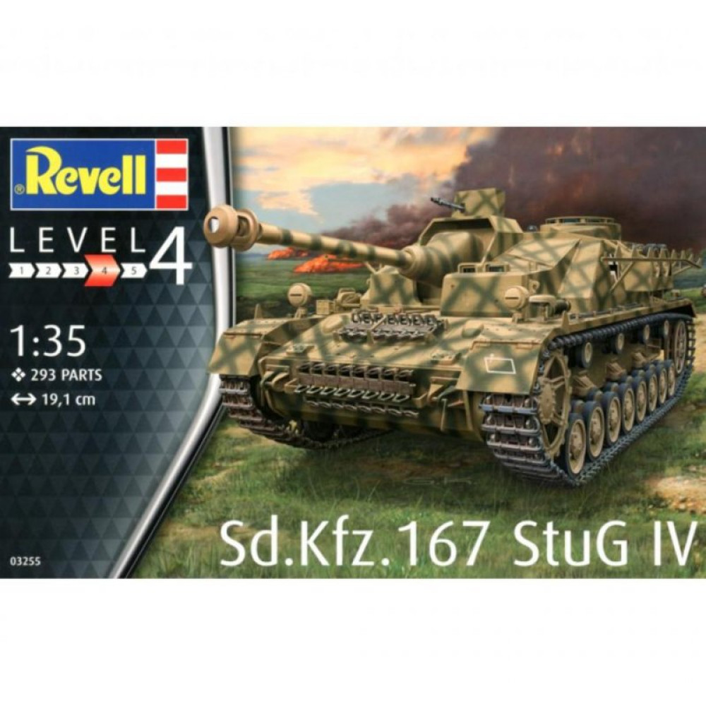Сборная модель Revell САУ StuG IV уровень 4, 1:35 (RVL-03255) Сборная модель Revell САУ StuG IV уровень 4, 1:35 (RVL-03255)
