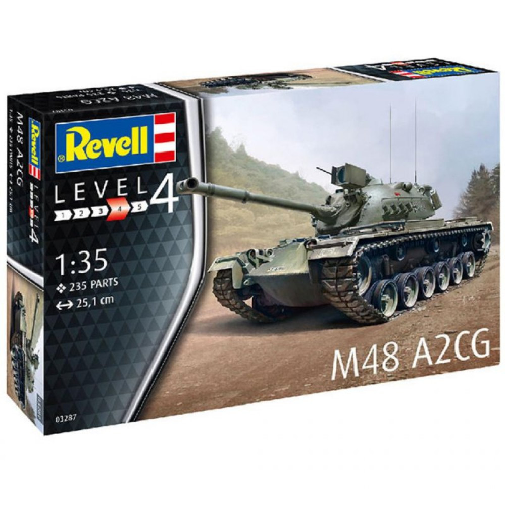 Сборная модель Revell Танк М28 Паттон III уровень 4, 1:35 (RVL-03287) Сборная модель Revell Танк М28 Паттон III уровень 4, 1:35 (RVL-03287)