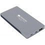 Батарея універсальна CANYON 10000mAh, Input 5V/2A, Output 5V/2A(Max), Dark Gray (CNS-TPBP10DG)