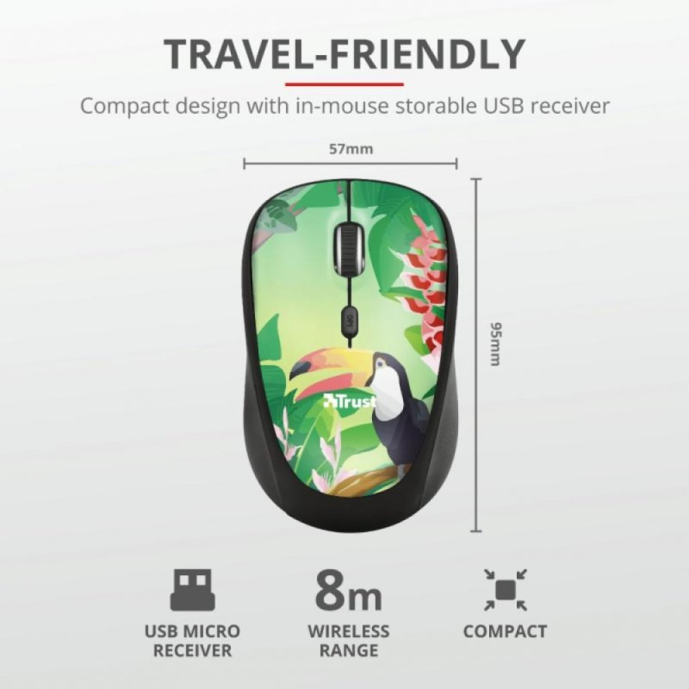 Мышка Trust Yvi Wireless Toucan (23389)