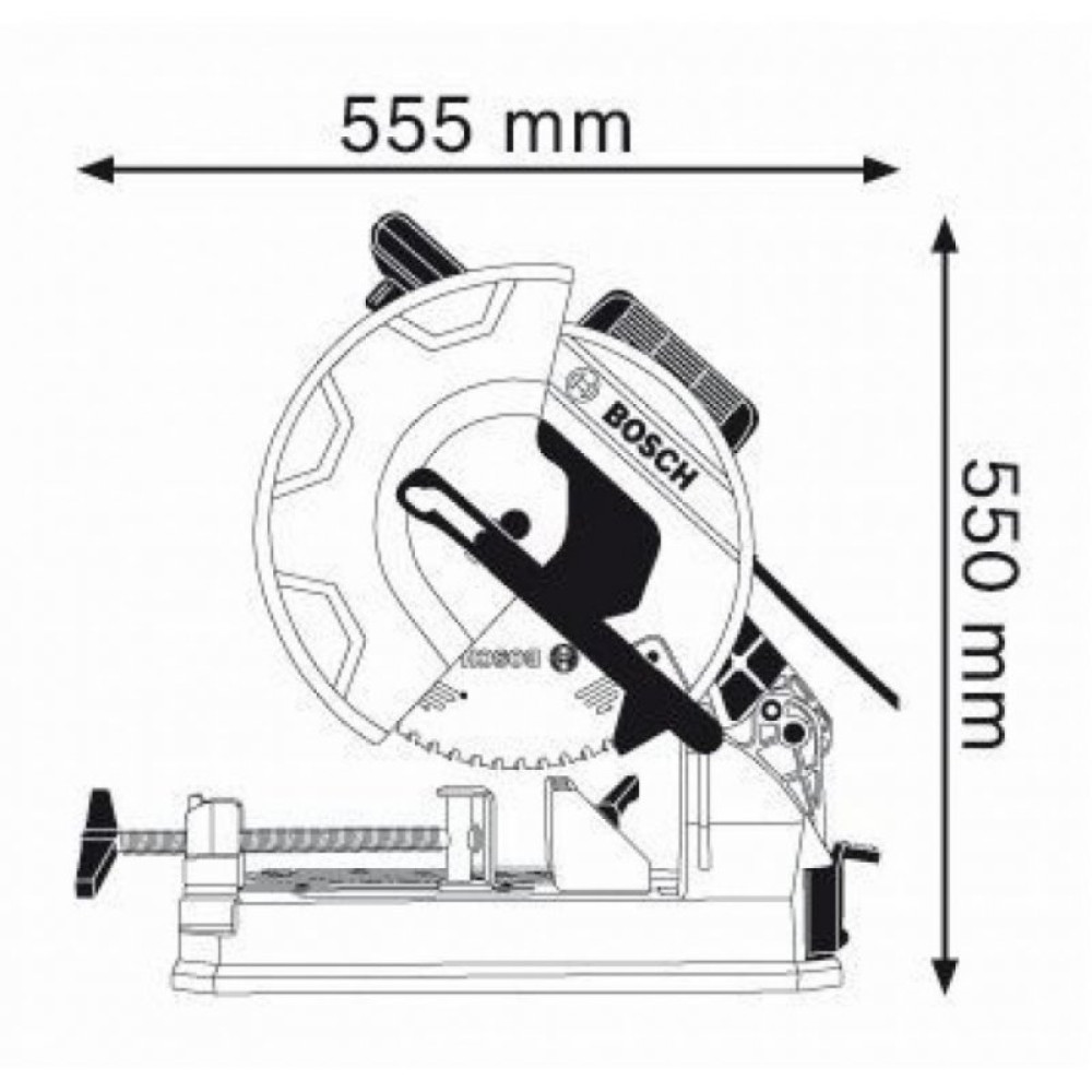 Дисковая пила BOSCH GCD 12 JL отрезная (0.601.B28.000)