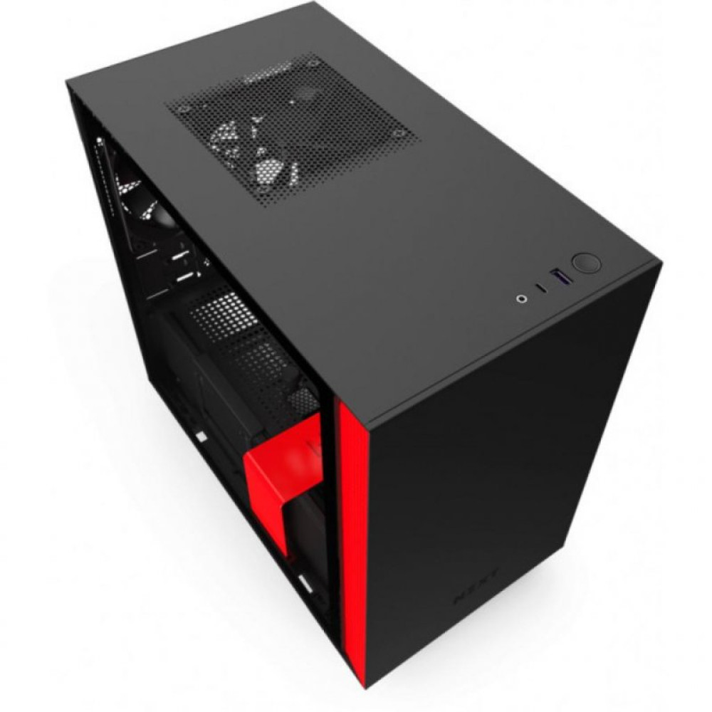 Корпус NZXT H210 Black/Red (CA-H210B-BR)